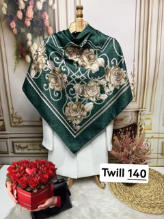 روسری ابریشم کجراه توییل۱۴۰