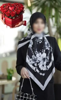 روسری ابریشم کجراه توییل۱۴۰